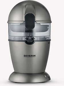 SEVERIN CP 3537 Vollautomatische Zitruspresse CP 3537 aus Kunststoff, metallicschwarzsilber Automatische Abschaltung,