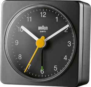 Braun 67000 BC02 Quarzreiseweck schwarz, Farbe:Schwarz