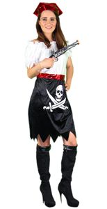 Piraten Kostüm für Damen S-XL, Größe:XL
