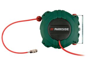 PARKSIDE® Druckluft-Schlauchtrommel mit Rückzug / Druckluft Wartungseinheit (Schlauchtrommel mit Rückzugfun)