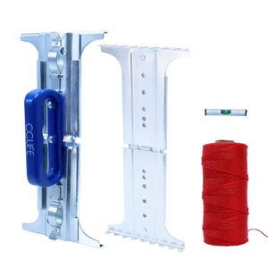 CCLIFE Fliesenheber Set Plattenheber Tragegriff 30-50cm Wasserwaagen und Maurerschnur