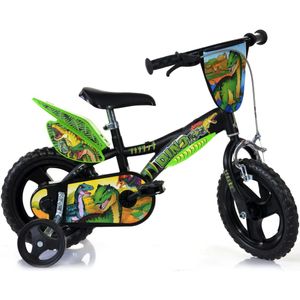 Dino Bikes Dětské kolo Dinosaurus Green 12"