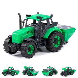 Polesie Spielzeug Traktor 91239 Düngerstreuer Deckel Motorhaube aufklappbar grün