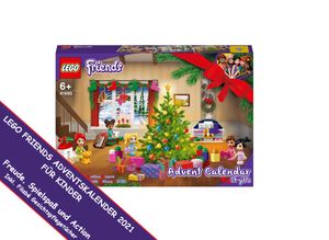 LEGO 41690 Friends Adventskalender 2022 - mit zahlreichen Figuren, Charaktere, 370-teilig für Jungs & Mädchen, Teenager und Kinder ab 6 Jahren, Spielzeug Advent Kalender Weihnachtskalender Weihnachtsgeschenk Legokalender
