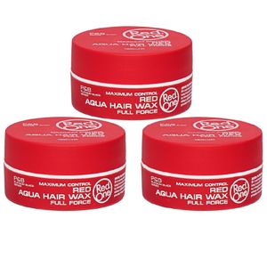 3x RedOne Aqua Wax Hair Wax Haarwachs 150ml Red