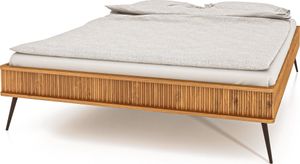 Bett KULA 120 x 200 aus Massivholz, ohne Kopfteil, Naturgeölt