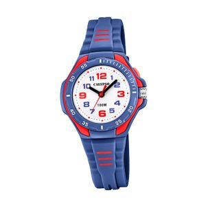 Calypso Plastic PU Kids Watch K5757/5 Módní náramkové hodinky Blue Junior D2UK5757/5