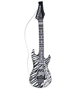 Aufblasbare Zebra Gitarre 105 cm