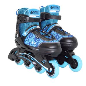Best Sporting Inline Skates Größe verstellbar, ABEC 5 Carbon, blau pink
