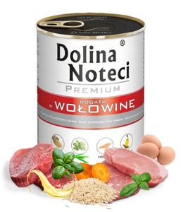 DOLINA NOTECI PREMIUM mokra karma dla psa bogata w wołowinę 800g