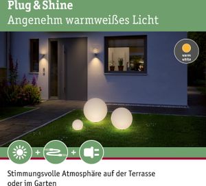 Paulmann Bundle Plug &amp; Shine LED Lichtobjekt Globe