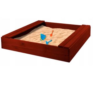 Sandkasten Sandbox Sandkiste Holz Spielhaus für Kinder 150x150; Mahagoni