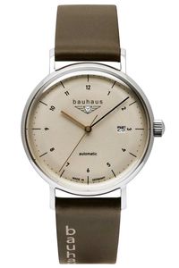 Bauhaus 2152-1 Pánské automatické hodinky olivově zelené