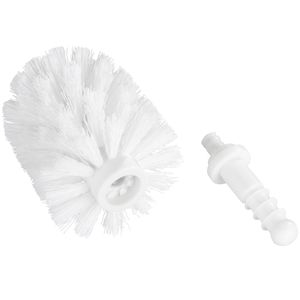 WENKO Súprava náhradných WC kief biela Ø 8,5 cm - Náhradná WC kefa s adaptérom, plast, 8,5 x