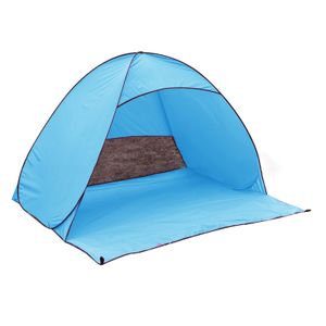 Camping Zelt 3-4 Personen Wasserdicht Zelt Ultraleicht Trekking Zelt Kuppelzelt Einfach Aufbauen für Wandern Outdoor Camping -Hellblau