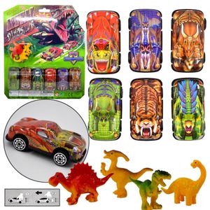 Spielzeugautos Metall Dinosaurier Style Set 10.tlg Mitgebsel Geburtstag