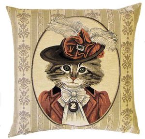 Gobelin Kissen Katzen Lady