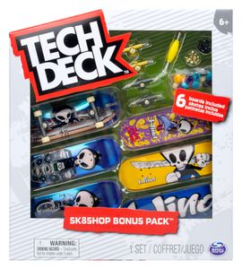 Tech Deck Sk8Shop Satz von 6 Skateboards Bonus Pack Blind + Zubehör