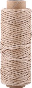 Nähgarn 150D, 50 m, gewachstes Handnähgarn für Lederschuhe, DIY Handnähset, 1 Stück, Farbe Khaki
