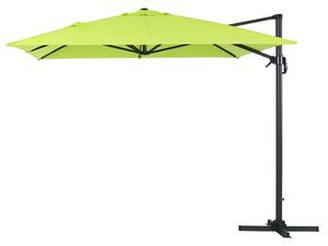 Gartensonnenschirm  , Ampelschirm Alu "Sun" 4 - viereckig - 3 x 4 m - grün