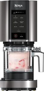 Ninja NC300UK, Traditionelle Eismaschine, 0,47 l, 3 Becken, Silber, Schwarz, LED, 0,88 m