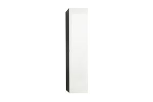 trendteam Koupelnová vysoká skříňka Beach Grey Melamin/bílý vysoký lesk Hluboká zásuvka 35 x 157 x 31 cm