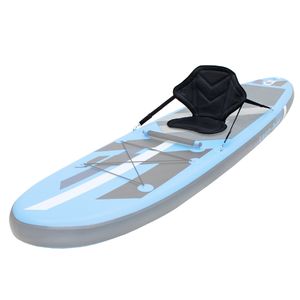 ECD Germany Kajaksitz mit verstellbare Rücklehne für SUP Board, 62x43 cm, Stand UP Paddle Board Surfboard einfache Befestigung, gepolsterter Rutschfester Sitz Extra Seat mit Tasche