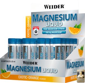 Weider Magnesium Liquid Display 20x25ml - Exotic-Orange