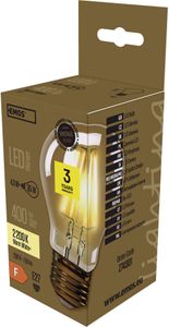 EMOS LED žárovka Vintage A60 / E27 / 4,3 W (35 W) / 400 lm / teplá bílá, Z74301