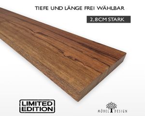 Etimoe Massivholz Regal 19cm tief / 2,8cm stark - Wandboard