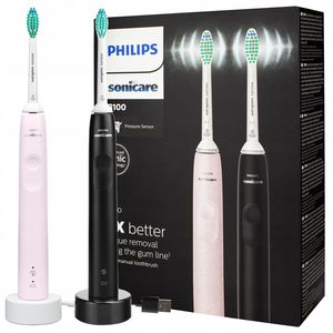 2X Szczoteczka Soniczna Philips Sonicare Hx3675/15 Dwupak Różowa I Czarna