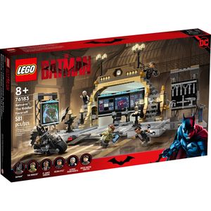 LEGO 76183 DC Batman Bathöhle: Duell mit Riddler mit Spielzeug-Motorrad mit Figuren