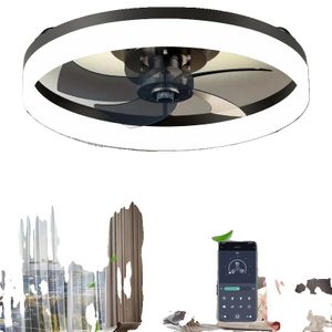Stropný ventilátor so svetlom, diaľkové ovládanie, energeticky úsporný 50 W, BIELY