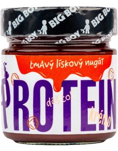 Big Boy Protein Kremo 220 g dunkler haselnuss-nougat / Aromatisierte Nussbutter / Köstliche Haselnuss-Nougat-Creme