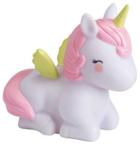 spardose Einhorn Mädchen 15,5 cm PVC rosa/weiß