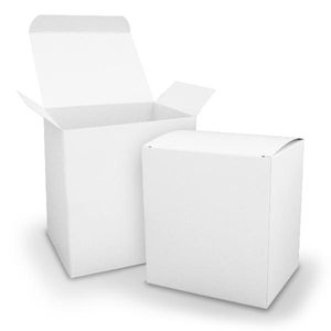 itenga Würfelbox XL aus Karton 11x9x12cm weiß Gastgeschenk