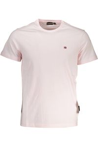 NAPAPIJRI Tričko pánské textilní růžové SF19639 - Velikost: 2XL