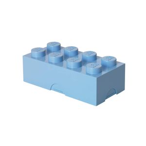 Lego - Brotdose, Ziegelstein AG133 (6 cm x 20 cm x 10 cm) (Hellblau)