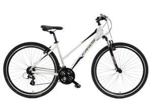 STV-900 Alu dámsky bicykel, 17” – 150-167 cm vysoký, 28", Prehadzovačka Shimano biely