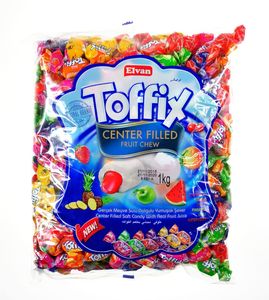 Toffix Mix 1,6 kg Kaubonbons, Ananas, Apfel, Erdbeere, Kirsch, Orange