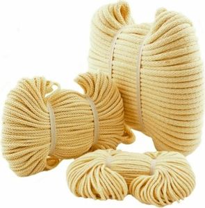 10m Runddocht Öllampen Dochtband Laterne Lampe 100% Baumwolle 7mm