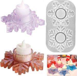 Weihnachten Schneeflocken Silikonform, Kerzenhalter Gießform, Schneeflocken Epoxidharz Formen, Weihnachten Gießform, DIY Silikon Kerzenformen