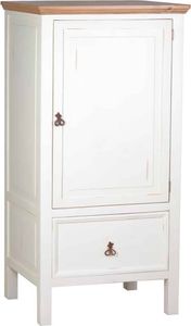 MiaMöbel Küchenmodul Mexico Möbel 78x155x65 cm Landhausstil Massivholz Pinie Weiß