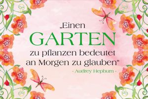 Audrey Hepburn XXL Poster - Einen Garten Zu Pflanzen Bedeutet An Morgen Zu Glauben (80 x 120 cm)