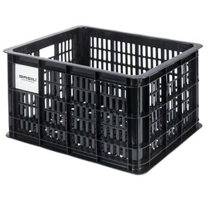 Basil Crate box na bicykel M 45x35x25 cm, 29,5 l, plast, čierny
