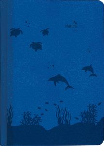 Buchkalender Nature Line Ocean 2025 - Taschen-Kalender A5 - 1 Tag 1 Seite - 416 Seiten - Umwelt-Kalender - mit Hardcover - Alpha Edition