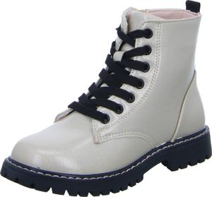 girlZ onlY Mädchen-Schnürstiefel gefüttert Beige-Schwarz, Farbe:beige/schlamm, EU Größe:33