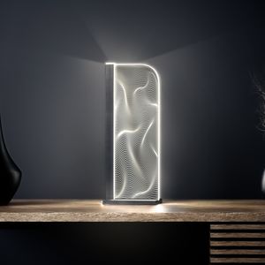 Luverre LED Tischleuchte Waves Rechteck Anthrazit