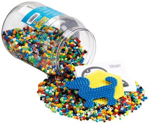 Hama iron on beads midi + pin plates plastic tin turquoise 5.0 mm 7,000 iron on beads