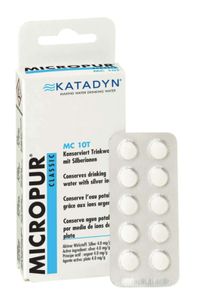 KATADYN Micropur Classic MC 10T - Trinkwasser Konservierung Silberionen - 40 Tabletten - 1T/10L